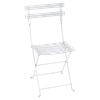 Skládací židle BISTRO METAL - Cotton white (jemná struktura)_0