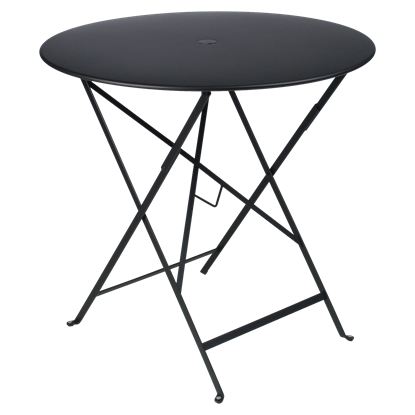 Skládací stolek BISTRO P.77 cm - Liquorice (černá, jemná struktura)_0