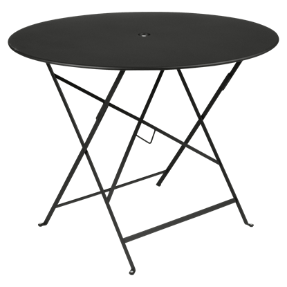 Skládací stolek BISTRO P.96 cm - Liquorice (černá, jemná struktura)_0