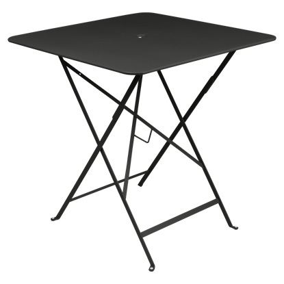 Skládací stolek BISTRO 71x71 cm - Liquorice (černá, jemná struktura)_0