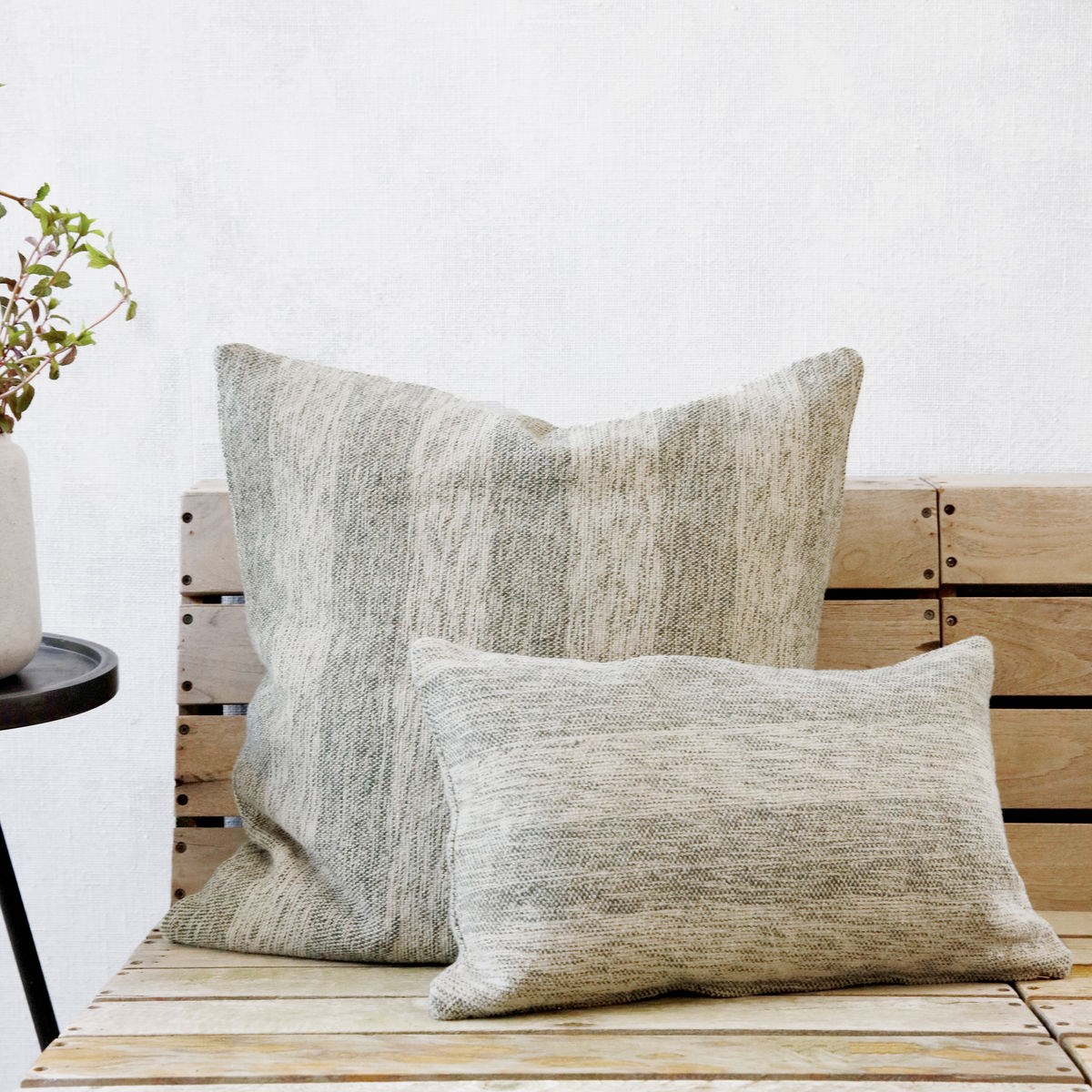 Povlak na polštář TONES 60x60 zelený_1