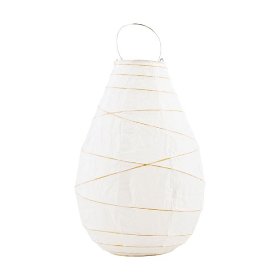 Lucerna papírová DROP bílá 30cm_1