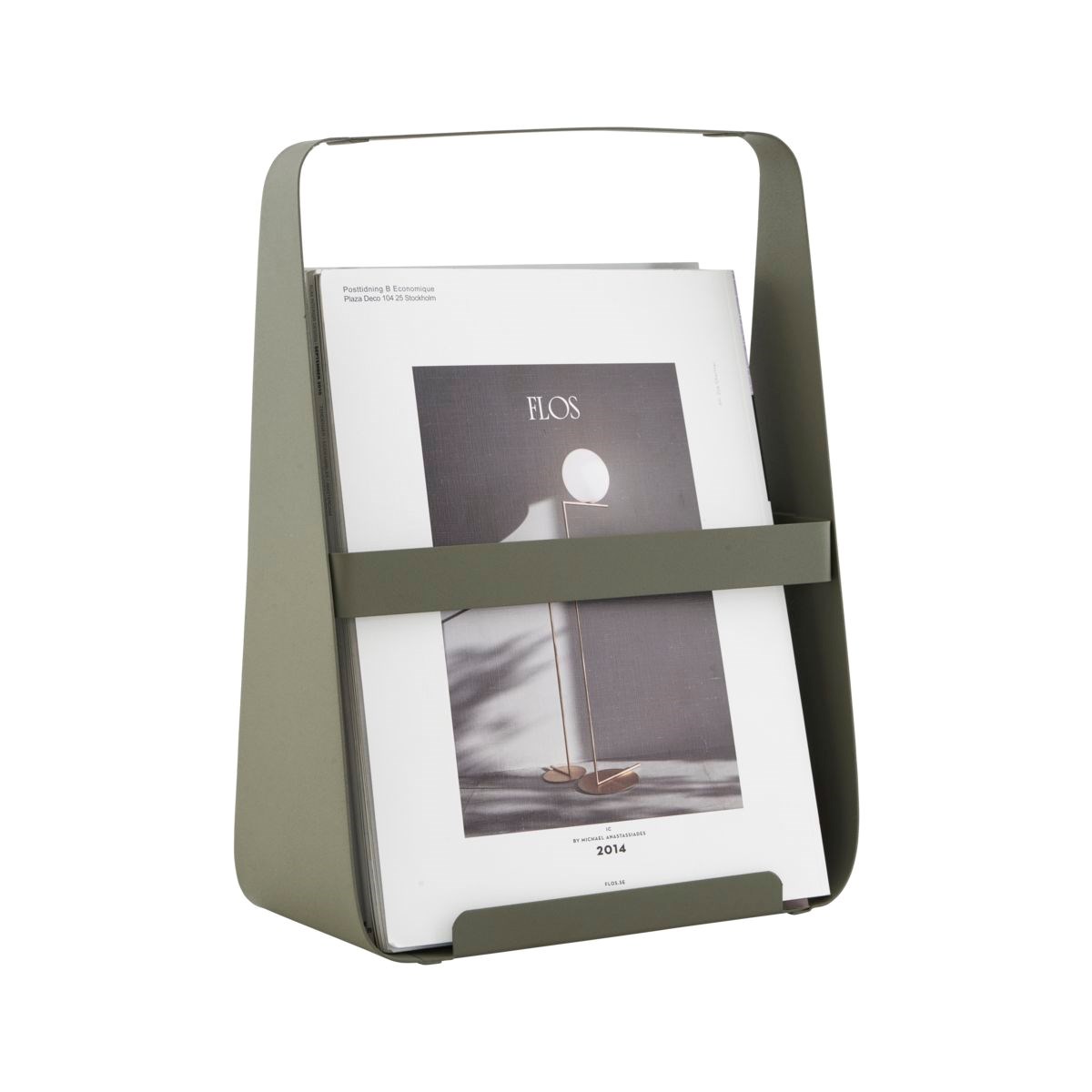 Stojan na časopisy khaki_0