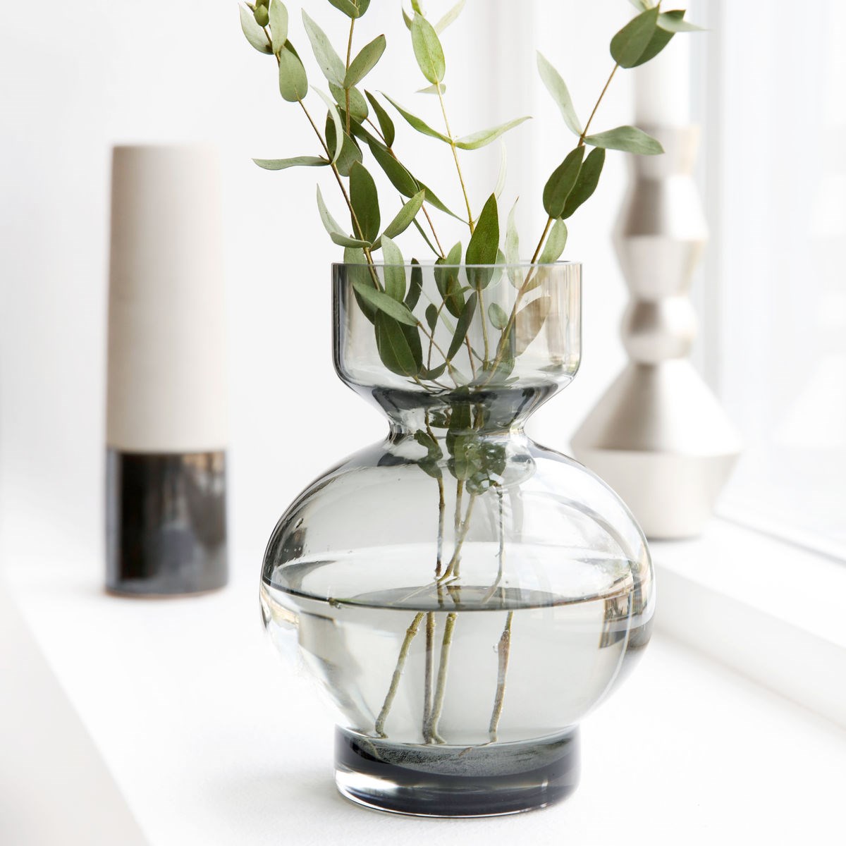 Váza LOWA šedá 16cm_0