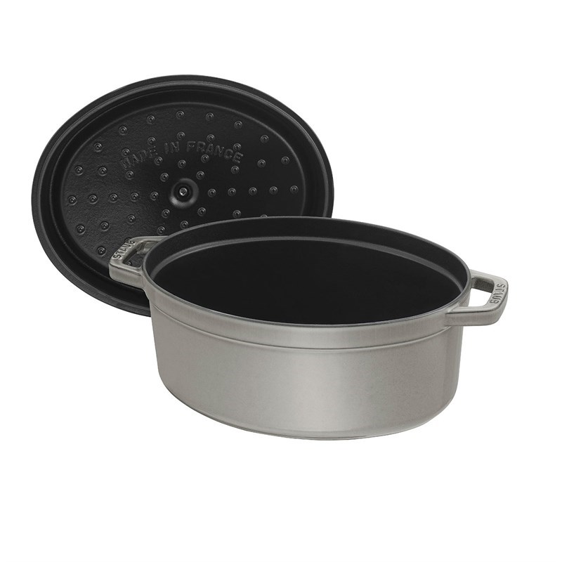 Hrnec oválný 27 cm šedý_0