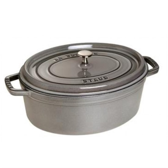 Hrnec oválný 27 cm šedý_3
