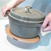 Dřevěná podložka magnetická ovál 29cm_0