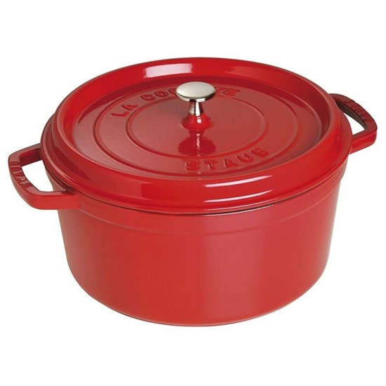 Hrnec kulatý 28 cm červený_0