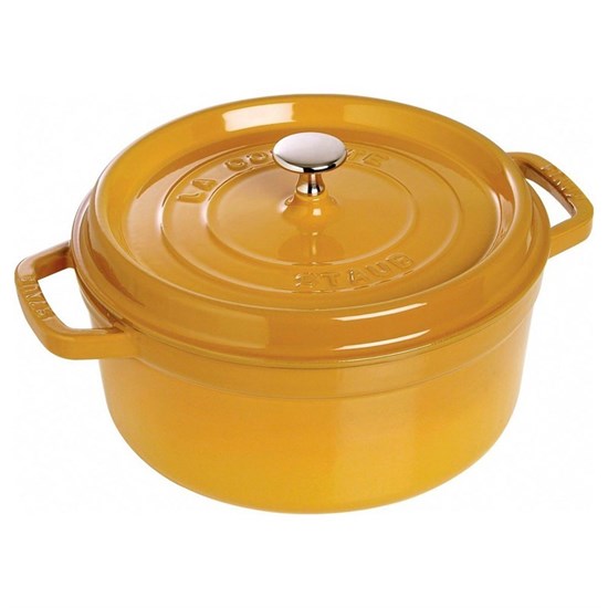 Hrnec kulatý 22 cm hořčicový_3