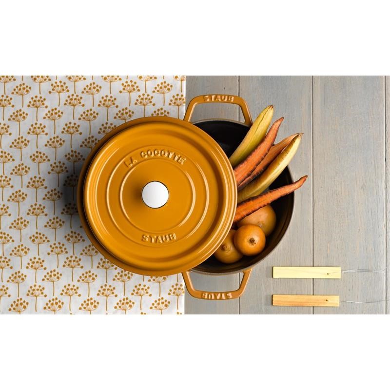 Hrnec kulatý 24 cm hořčicový_1