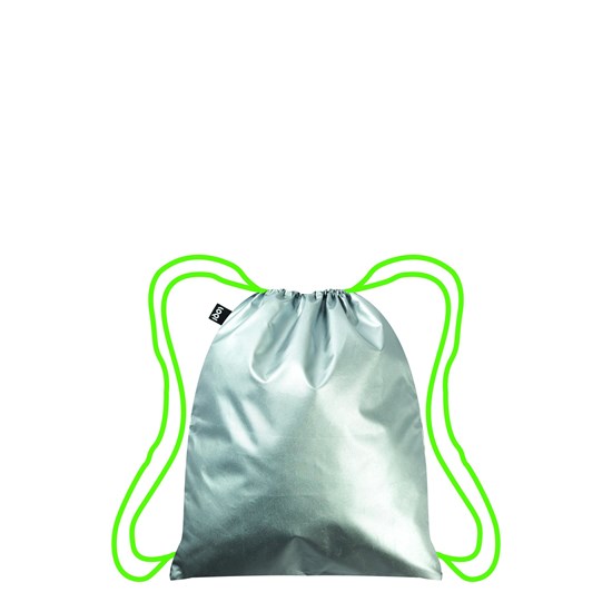 Vak na záda LOQI METALLIC-SILVER GREEN_0