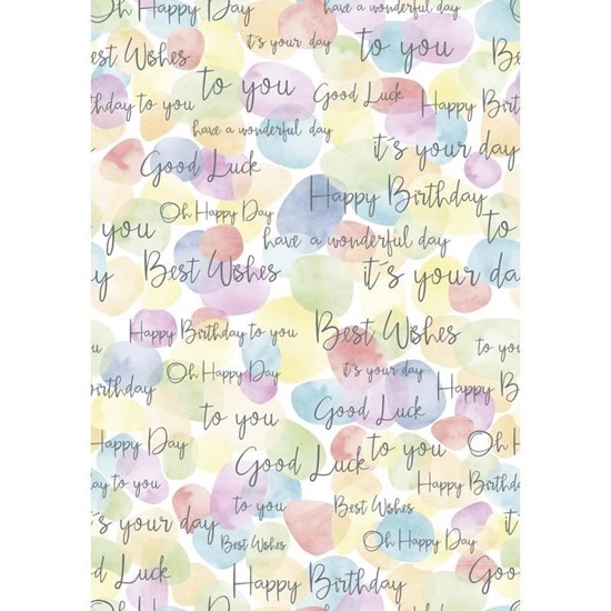 Balicí papír 70x100cm Happy Birthday/Bub_0