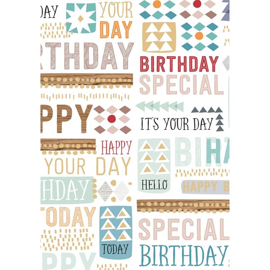 Balicí papír arch 70x100cm-Happy-Birthda_0