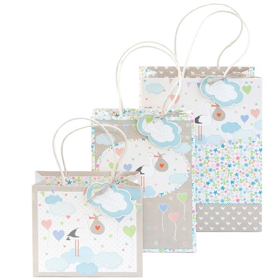 Dárková taška SET 3 vel. Baby taupe mult_0