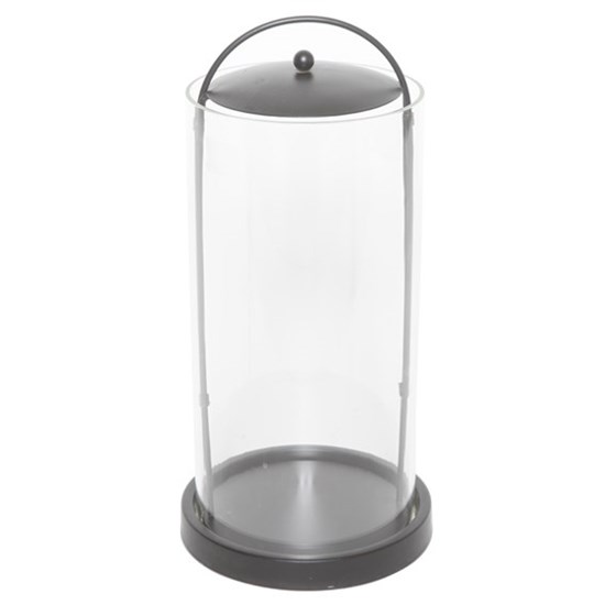 Hurrican w. black base, metal/glass,_0