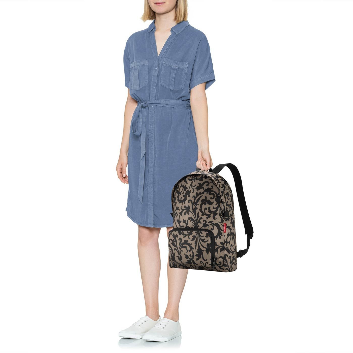 Skládací batoh Mini Maxi Rucksack baroque taupe_2