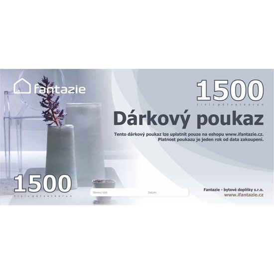 Dárková poukázka v hodnotě 1500 Kč_0