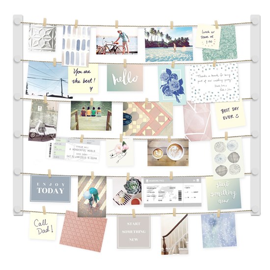 Nástěnný držák foto HANGUP bílý_2