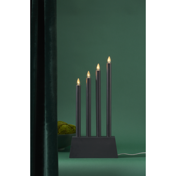 LED-okenní svícen QUATTRO 55 cm černý_1