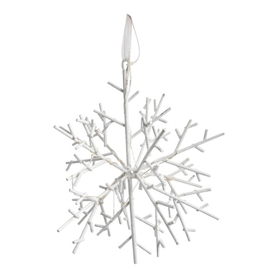 Snowflake w. LED for hanging Dia 22,5cm_0