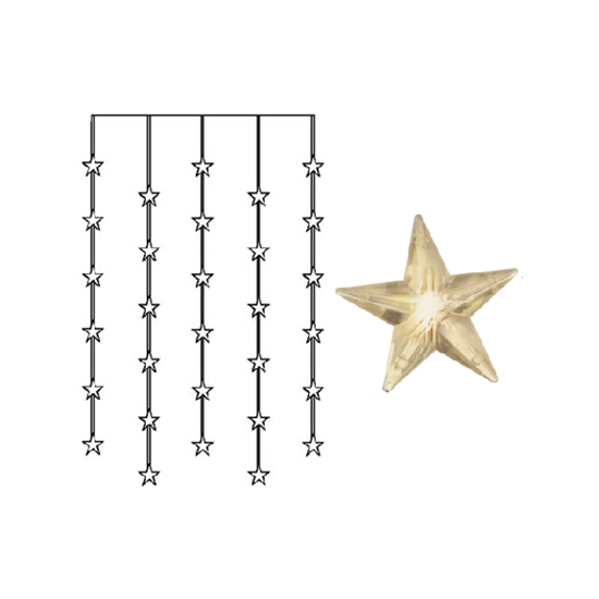 Světelný závěs "Star" 30x LED_0