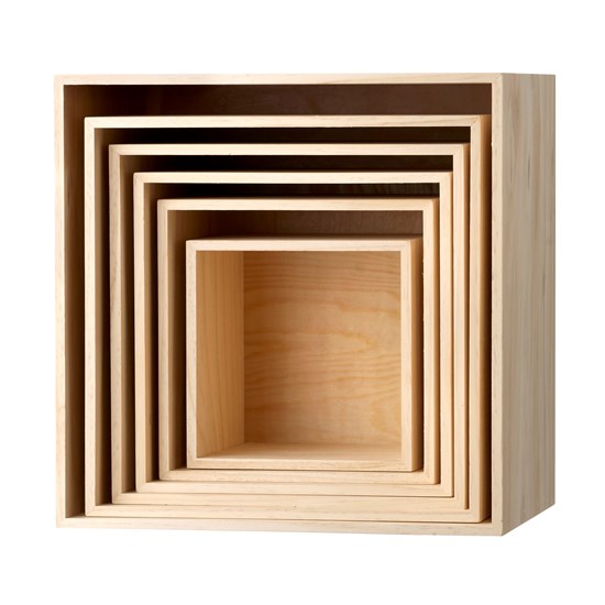 Dřevěné poličky, SET/6ks_1