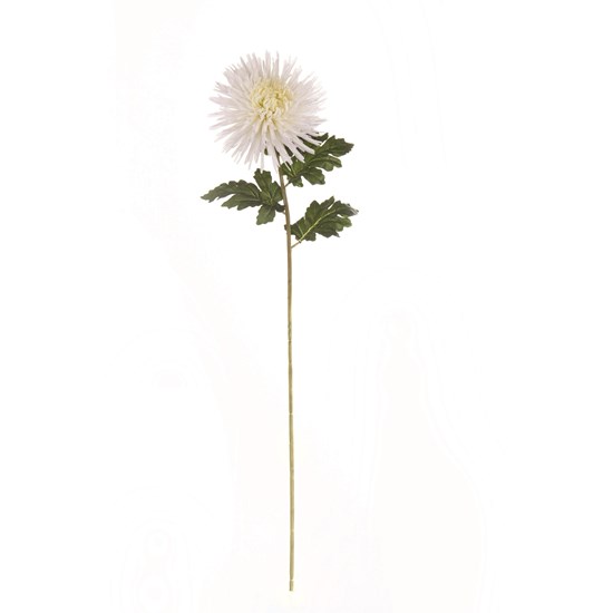 Větvička Chrysantheme 90 cm bílá_0
