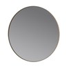 Kulaté závěsné zrcadlo RIM 80 cm světle hnědé_0