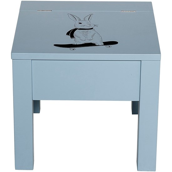 Stolička s úložným prostorem modrá_2