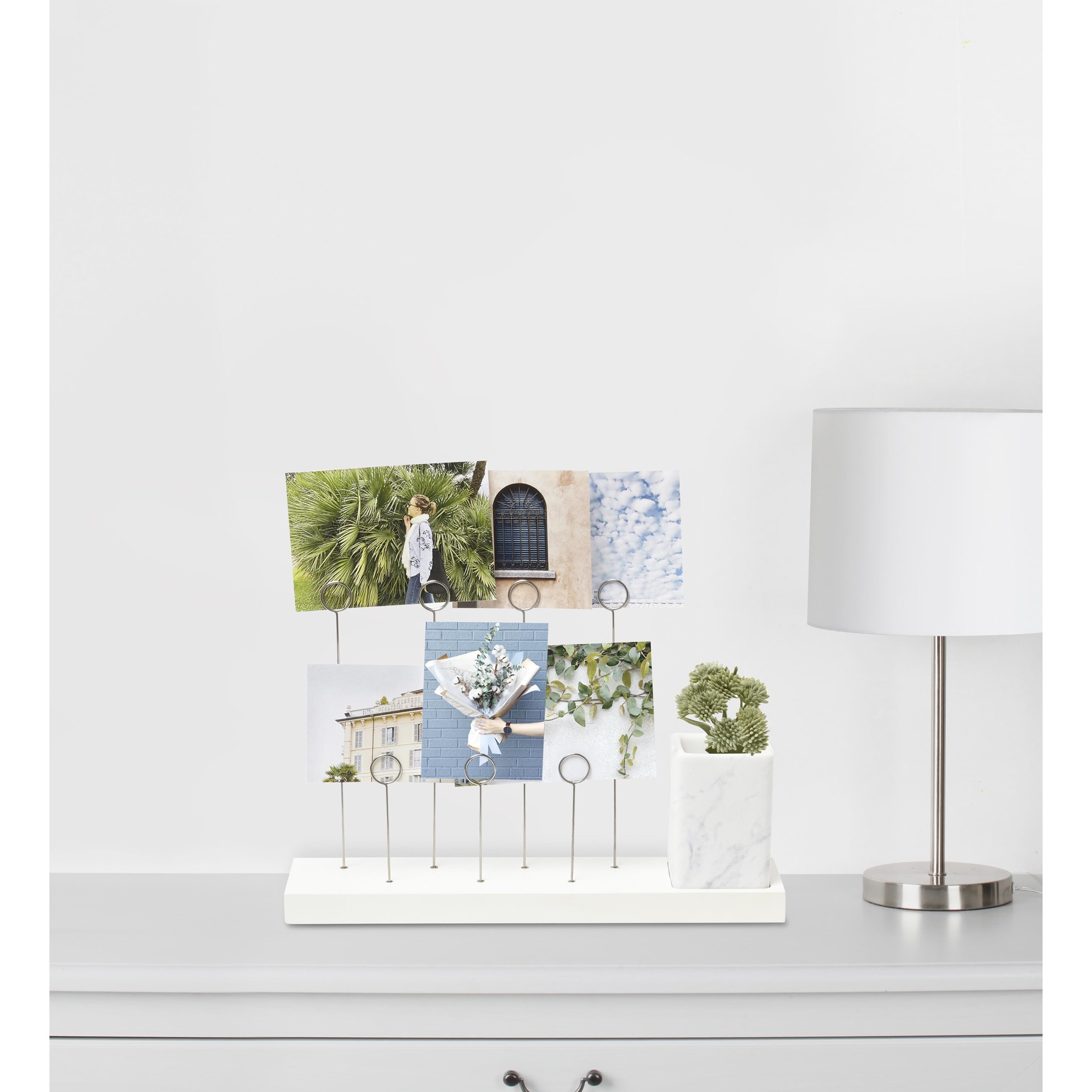 Držák foto GALA s pohárkem bílý_0