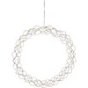 Závěsný svítící věnec CURLY 50x LED P.45 cm stříbrný_1