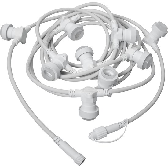 Světelný LED řetěz CONNECTA 10xE27 napojovatelný 7,3 m bílý (bez start. kabelu!)_1