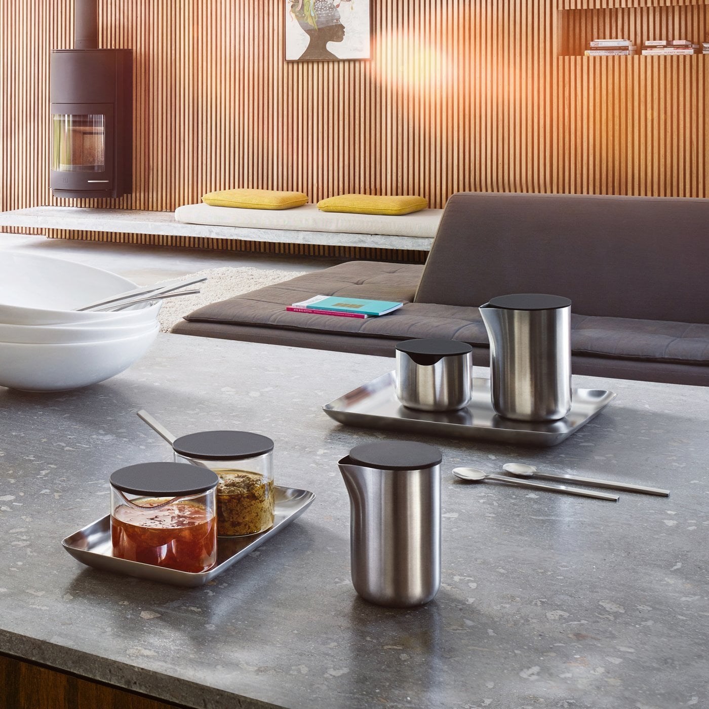 Obrázek z Nerezový tácek Blomus BASIC 13x22cm 