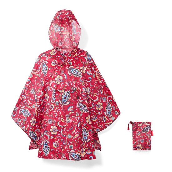 Skládací pláštěnka Mini Maxi Poncho paisley ruby_4