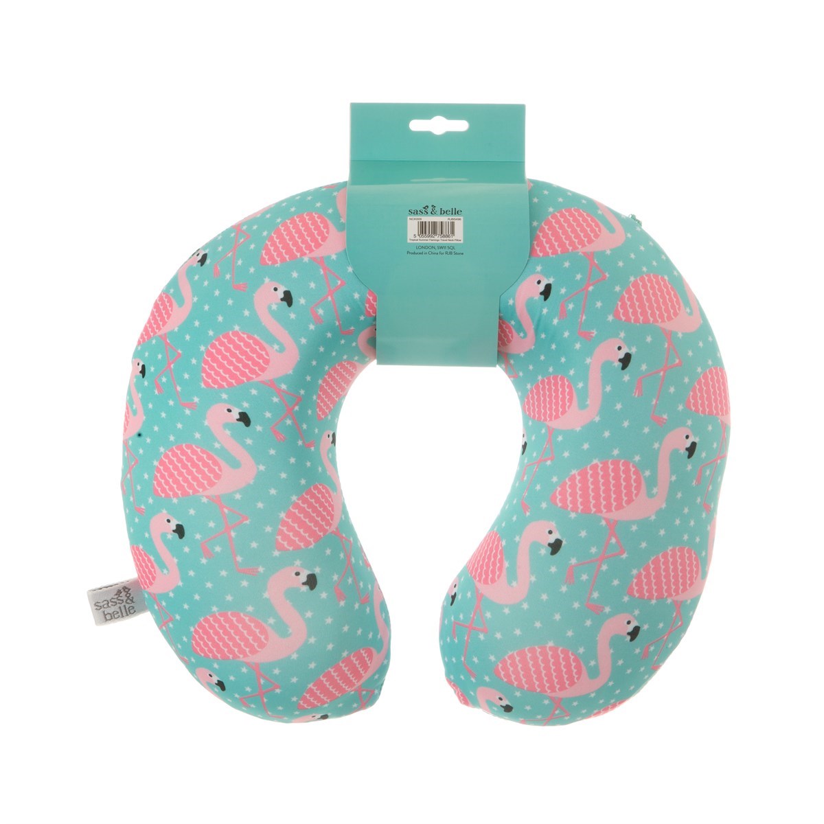 Cestovní krční polštář Tropical Summer Flamingo_2