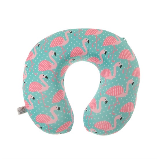 Cestovní krční polštář Tropical Summer Flamingo_3