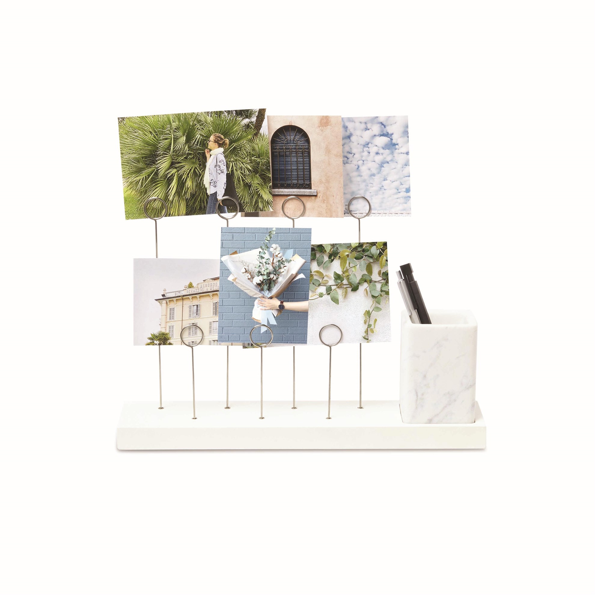 Držák foto GALA s pohárkem bílý_6