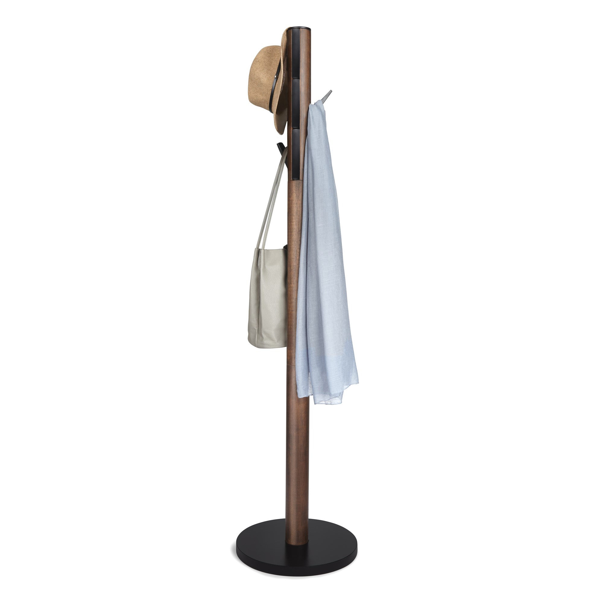 Věšák FLAPPER 165x57 cm ořech/černá_1