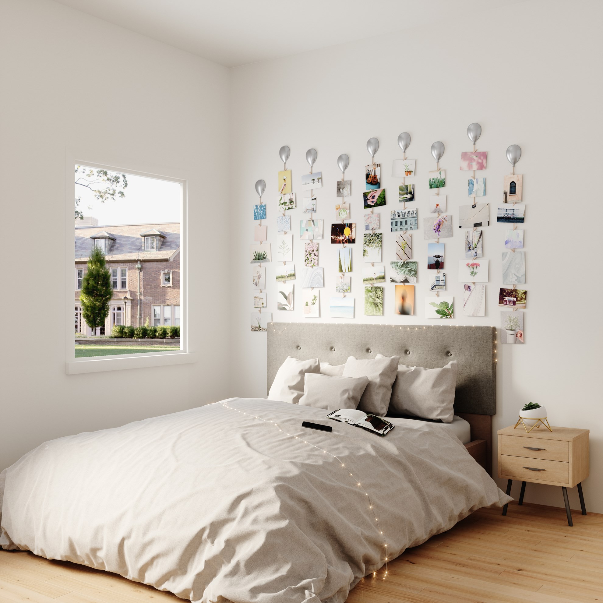 Nástěnný držák fotografií UP PHOTO chrom_1