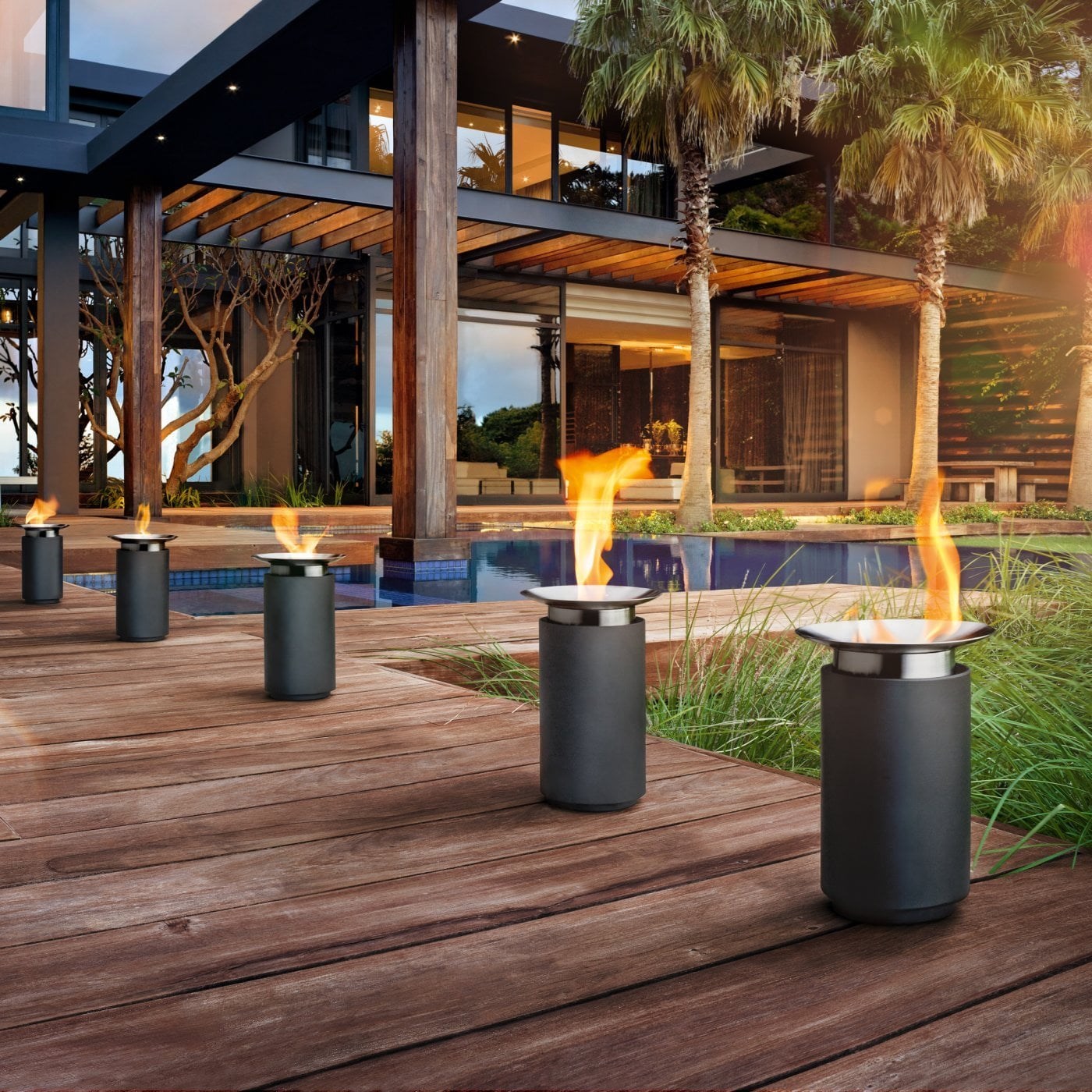 Obrázek z Venkovní gelový svícen Blomus LUNA+zhášedlo 