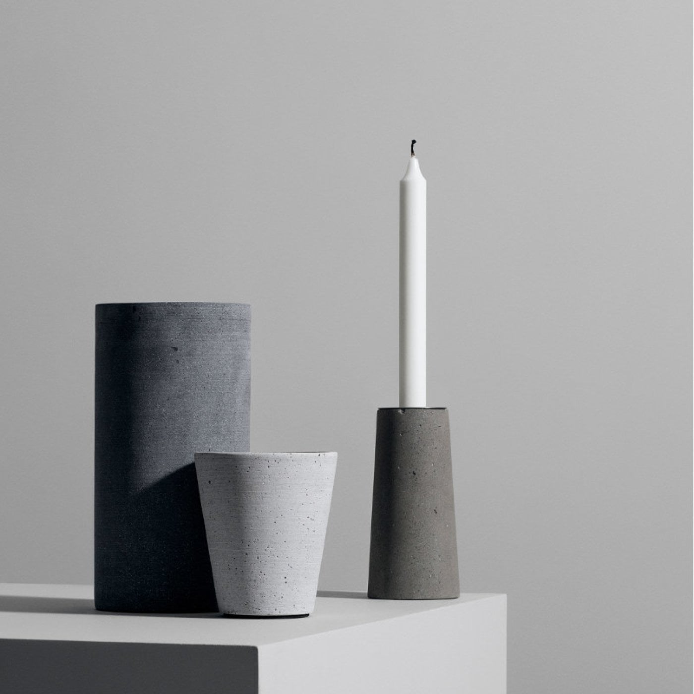 Obrázek z Květináč COLUNA 12,5 cm světle šedý 