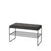BENCH 'GORM' W SHELF  100% POLYESTER_0