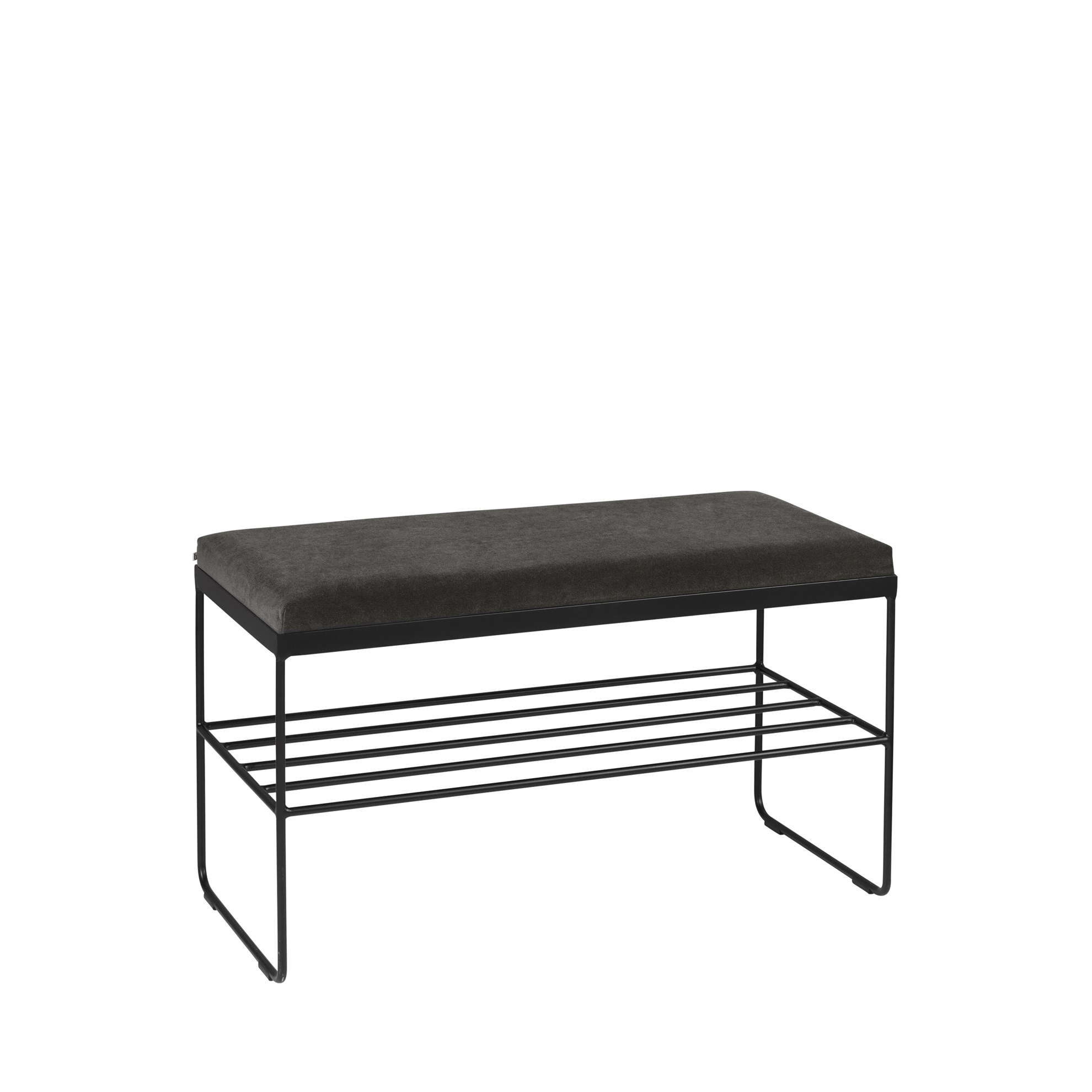 BENCH 'GORM' W SHELF  100% POLYESTER_1