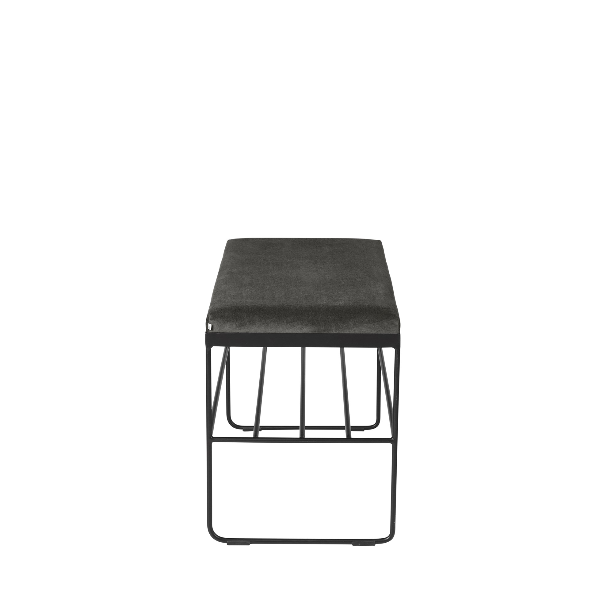 BENCH 'GORM' W SHELF  100% POLYESTER_2