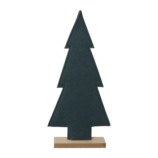Vánoční strom z filcu tm. šedý 40 cm_0