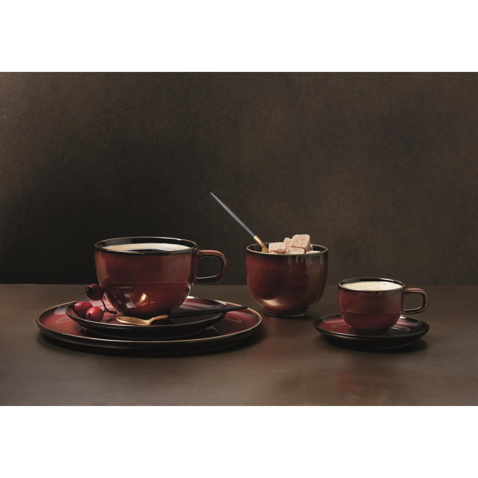 Šálek na espresso s podšálkem KOLIBRI 60 ml červený_0