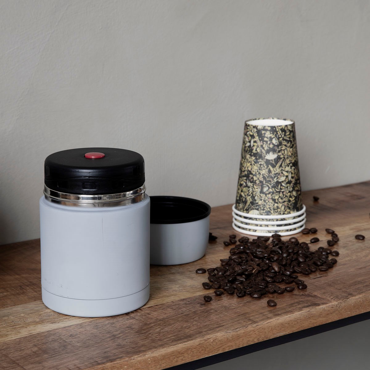 Termoska na jídlo/ zmrzlinu 15,5 cm  světle šedá_0