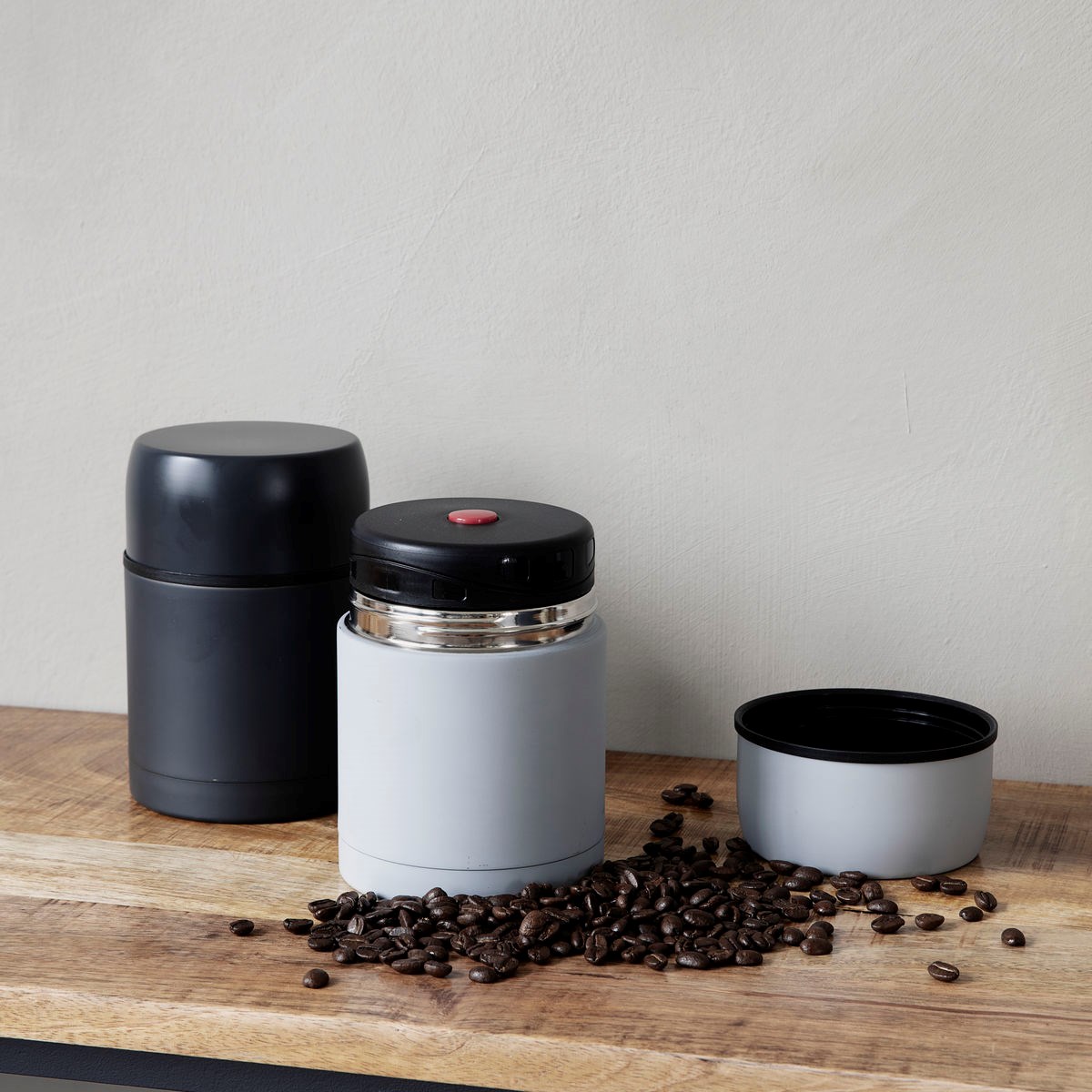 Termoska na jídlo/ zmrzlinu 15,5 cm  světle šedá_2