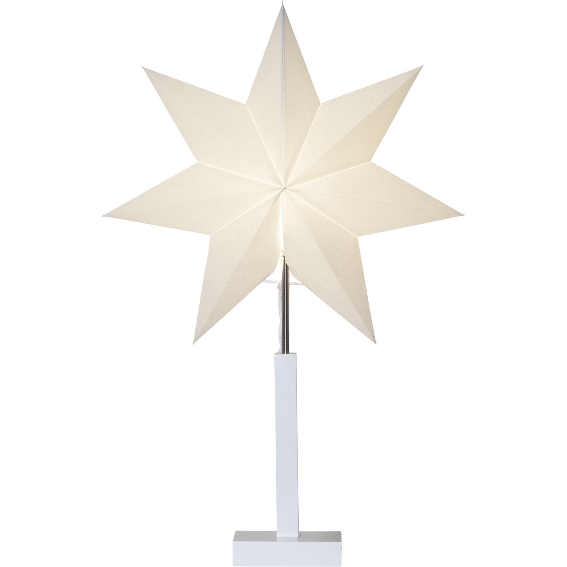 Stolní lampa hvězda KARO V.70 cm bílá_1