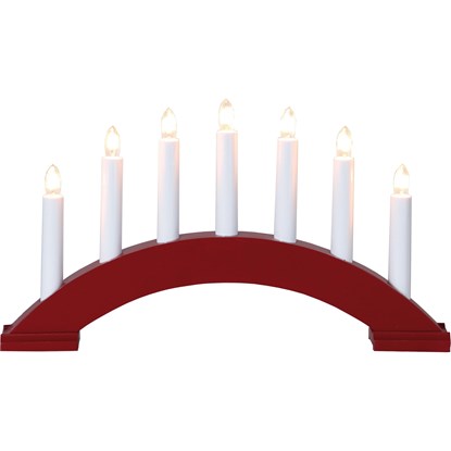 Okenní svícen BEA 7 žárovek červený_1